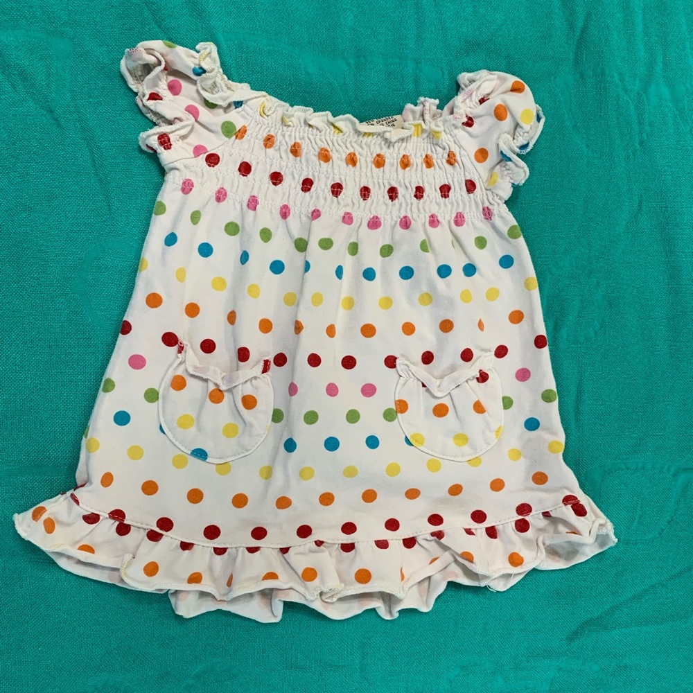 Rainbow Polkadot Dress
